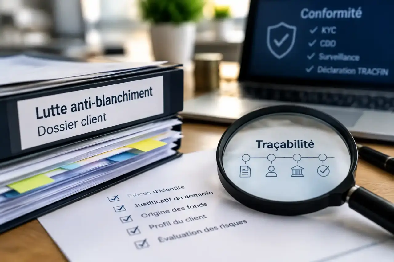 Lutte anti-blanchiment de l’expert-comptable : un dossier complet ne suffit pas sans traçabilité